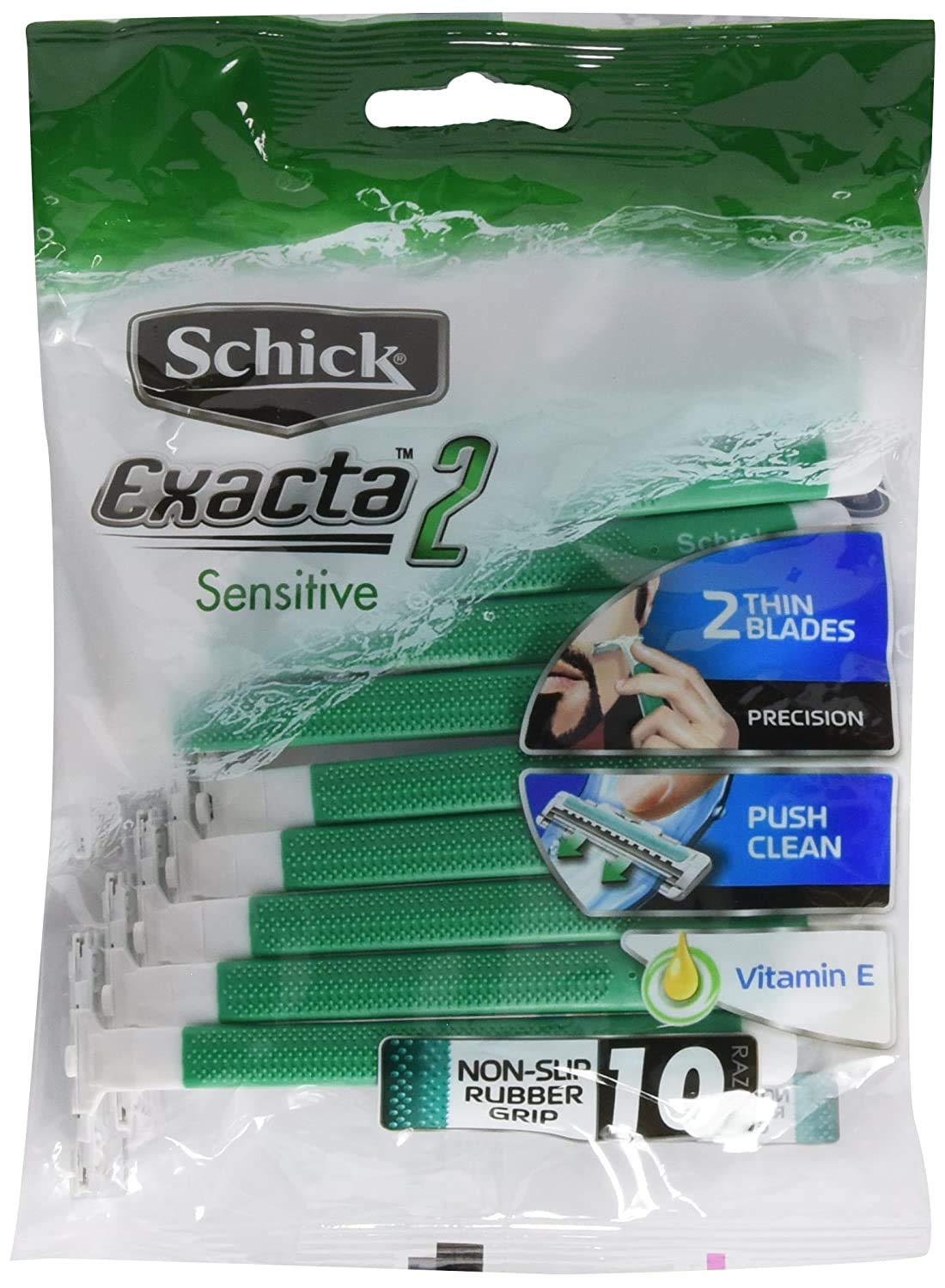 Schick Exacta2 Sensitive Disposable Razor 30p (10 Count x 3Pack)