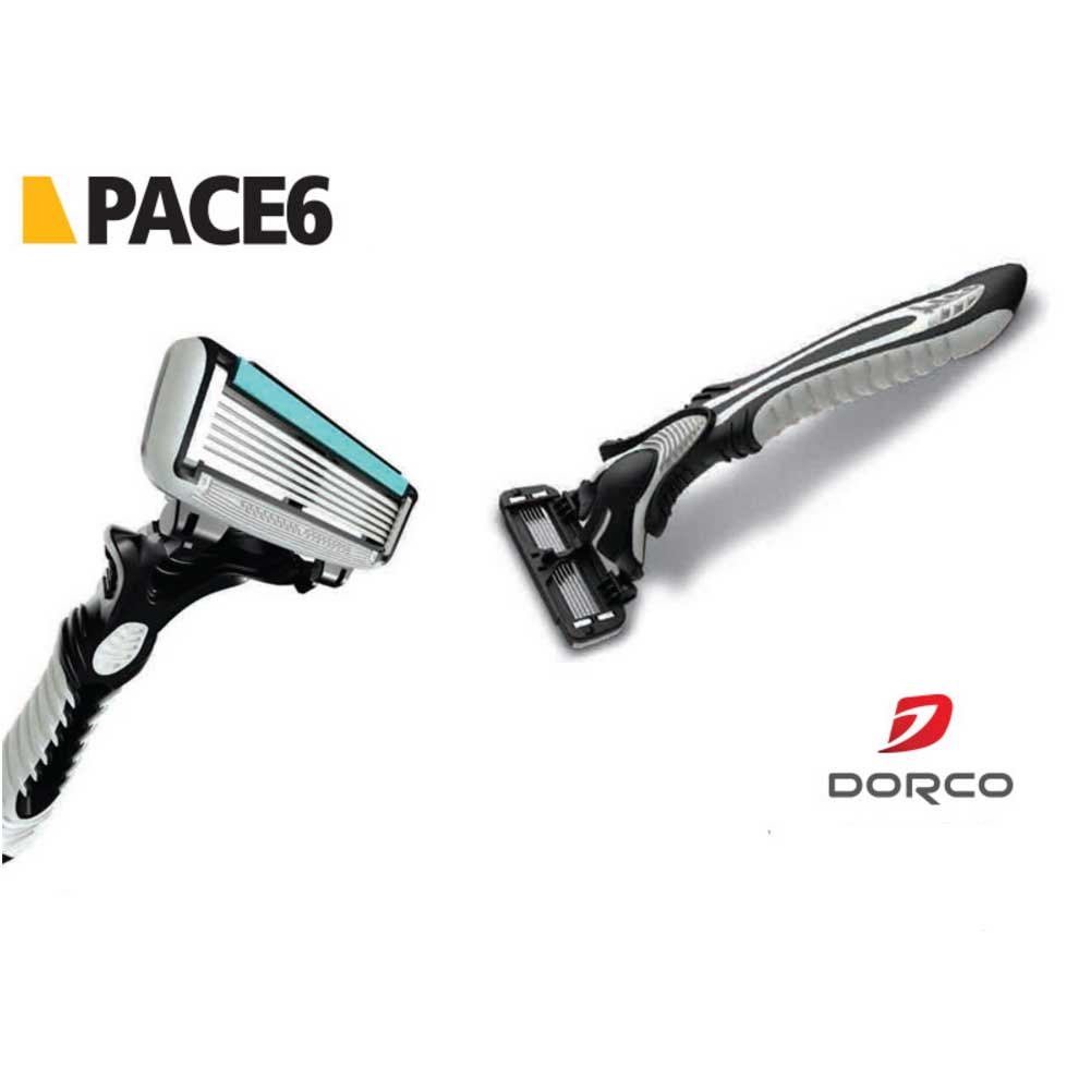 Dorco Pace 6 Six-Blade Disposable Men's Razor 2pack (6-Count)