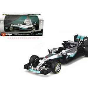 DIECAST Toys CAR BBURAGO 1:18 Race - Mercedes F1 W07 Hybrid - Lewis Hamilton #44 - AMG Petronas Formula ONE Team Silver 18-18001LH