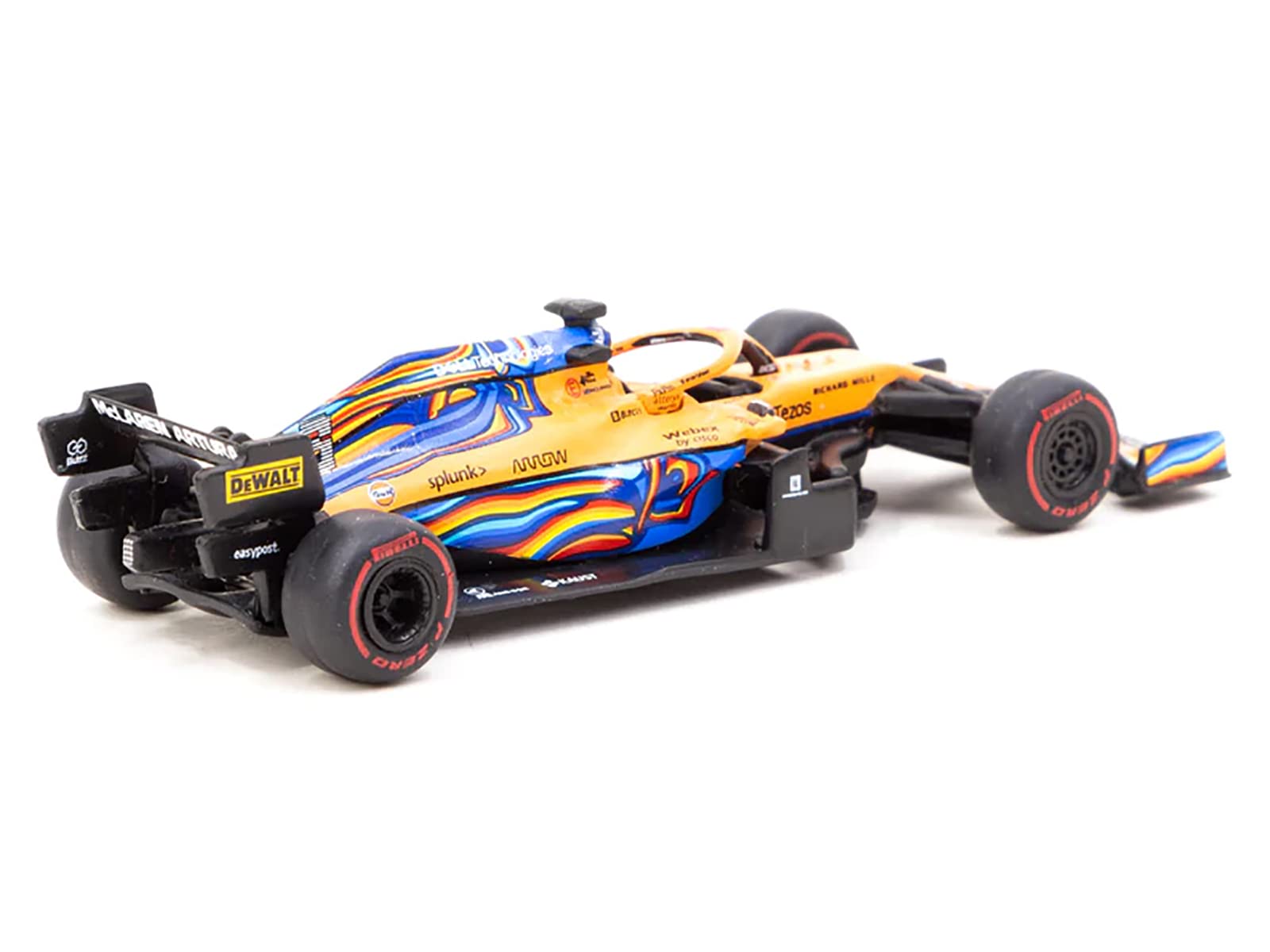 Tarmac Works McLaren MCL35M #3 Daniel Ricciardo Formula One F1 Abu Dhabi GP (2021) "Global64 Series 1/64 Diecast Model Car T64G-F040-DR3