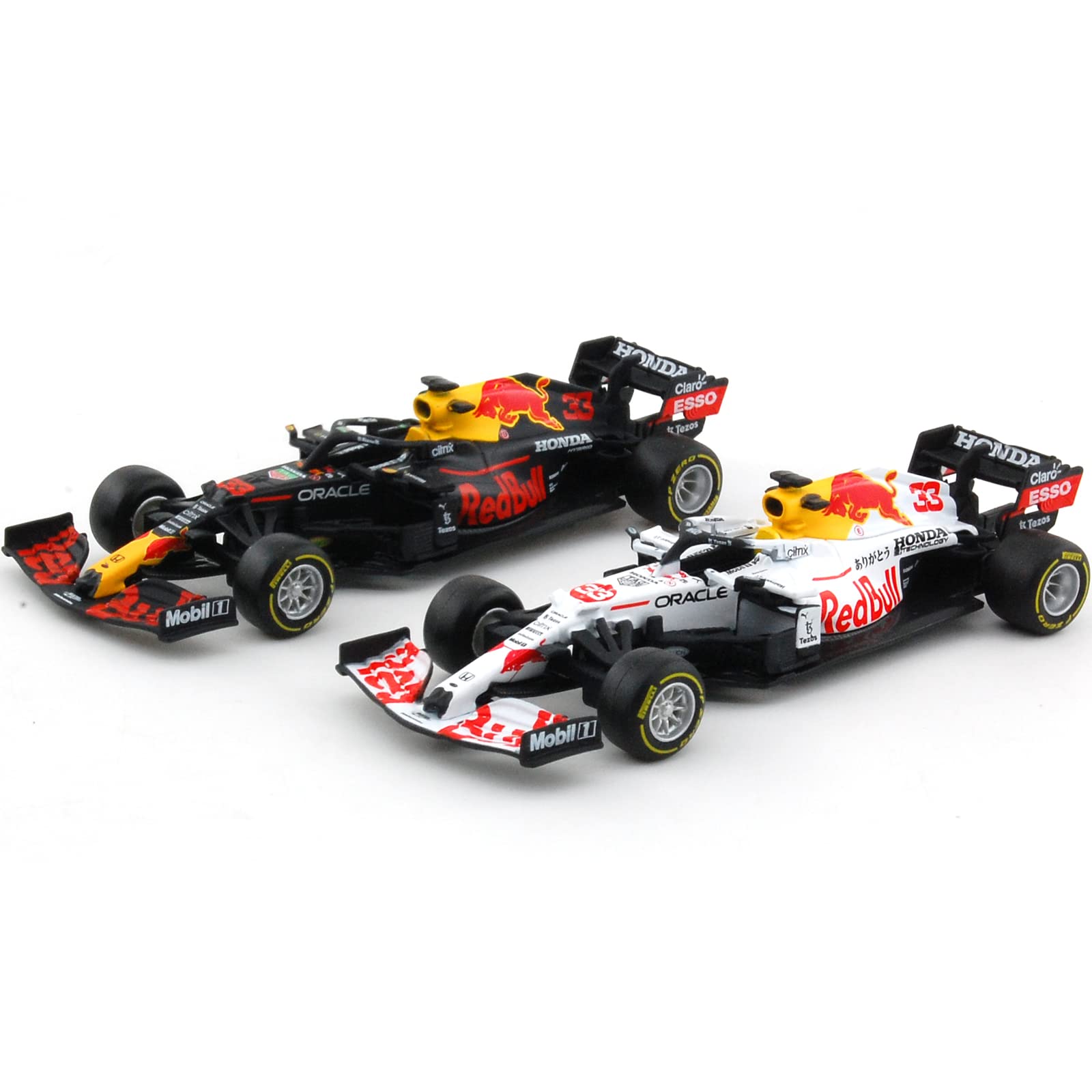 JODIYAAH Bburago 1:43 Red Bull 2021 RB16B #33 Turkey F1 Formula Car Static Die Cast Vehicles Collectible Model Racing Car Toys (RB16B #33 White)