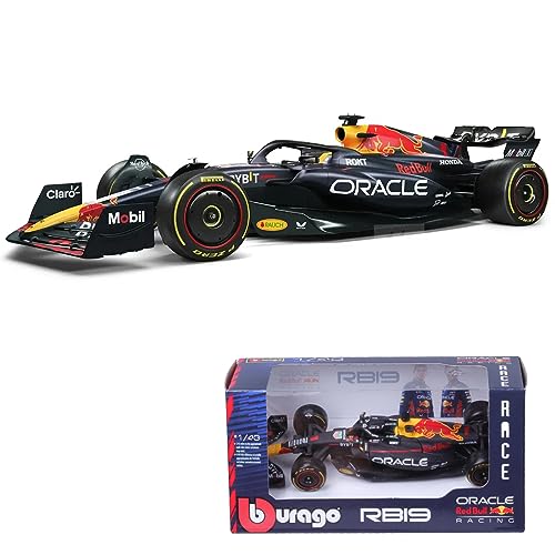 JODIYAAH Bburago 1:43 2023 F1 Red Bull RB19 1# Max Verstappen Ferrari Mercedes Formula Racing Alloy Car Diecast Model (RB19 1#)