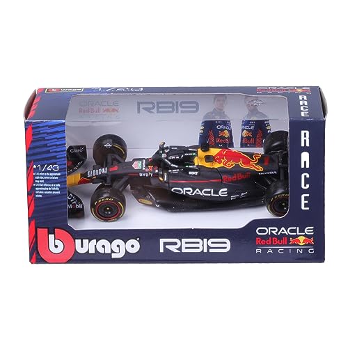 JODIYAAH Bburago 1:43 2023 F1 Red Bull RB19 1# Max Verstappen Ferrari Mercedes Formula Racing Alloy Car Diecast Model (RB19 1#)