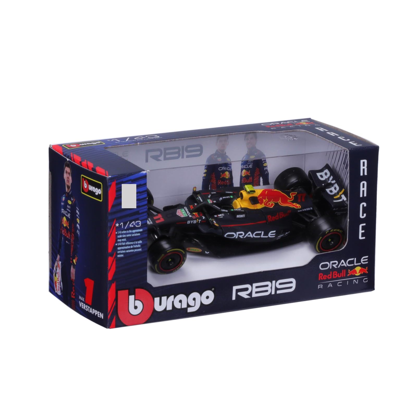 HTLNUZD Bburago 1:43 2023 New F1RB19#11 F1Champion Racing Formula Alloy Car Perez 1/43 RB19 No.11 for Red Bull Team for Red Bull Die cast Model Car Collection Gift