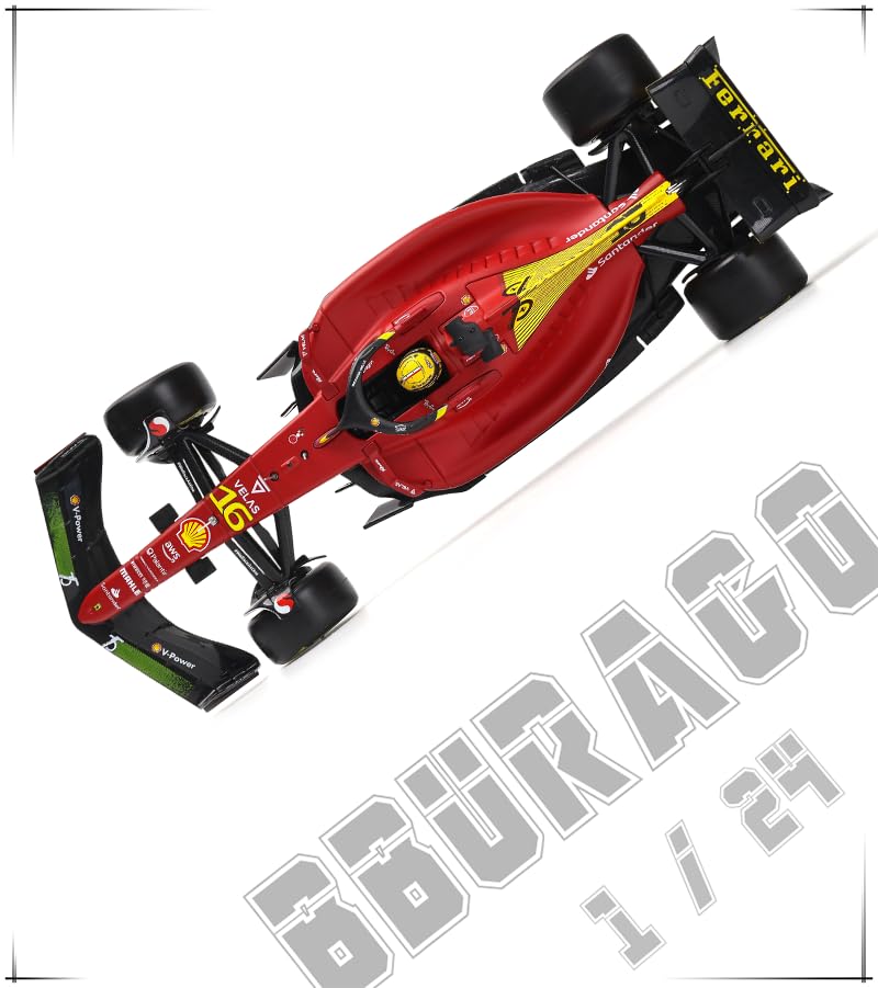 XTD Bburago 1:24 2022 F1 F1-75 75th Anniversary F1-75 75th #55 Carlos Sainz Alloy Luxury Vehicle Diecast Cars Model Collection Gift (1/24 F1-75 75th #55)