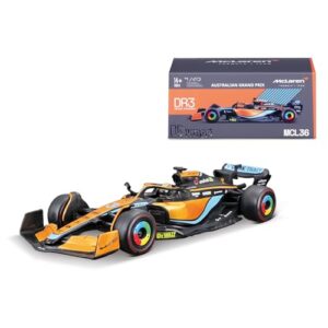 Bburago 1:43 Race McLaren Racing MCL36 (2022) w/ #4 Norris Driver