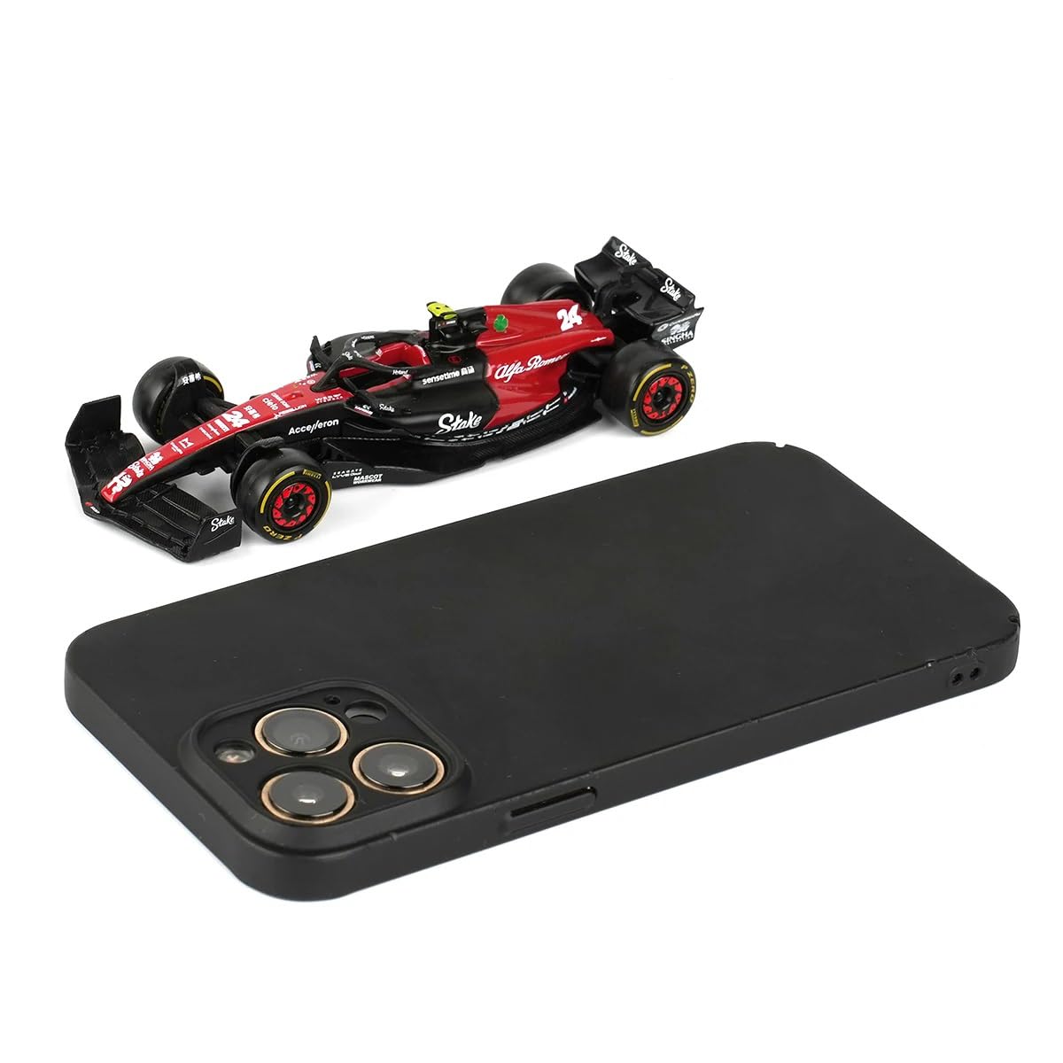 JODIYAAH 1/43 Bburago Alfa Romeo F1 Team Stake 2023 C43 24# Zhou Guanyu F1 C43 77# Alloy Car Die Cast Model Collection Gift (C43 77#)