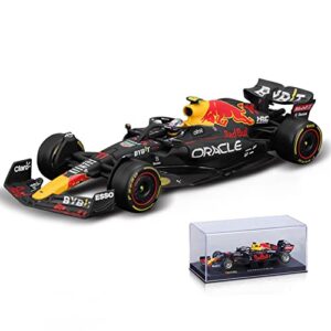 xtd bburago 1/24 new 2023 f1 red bull racing rb18 1# max verstappen f1 11# sergio perez paint formula one alloy super toy car model (1/24 rb18 no.#11)