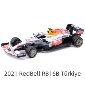 Xiangtat 1:43 Racing F1 2021 Rb16b #33 Verstappen or #11 Perez Die-Cast Vehicles Collectible Model Racing Car (RB16B #33 White)