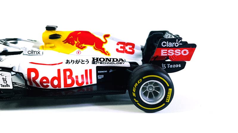 Xiangtat 1:43 Racing F1 2021 Rb16b #33 Verstappen or #11 Perez Die-Cast Vehicles Collectible Model Racing Car (RB16B #33 White)