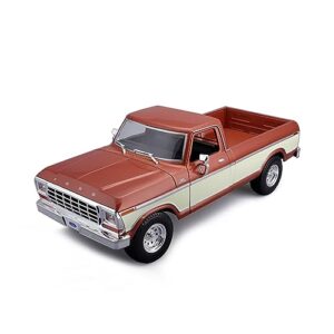 maisto - 1/18 scale model compatible with ford replica miniature model classic vintage collectible f150 pick-up 1979 (blue)