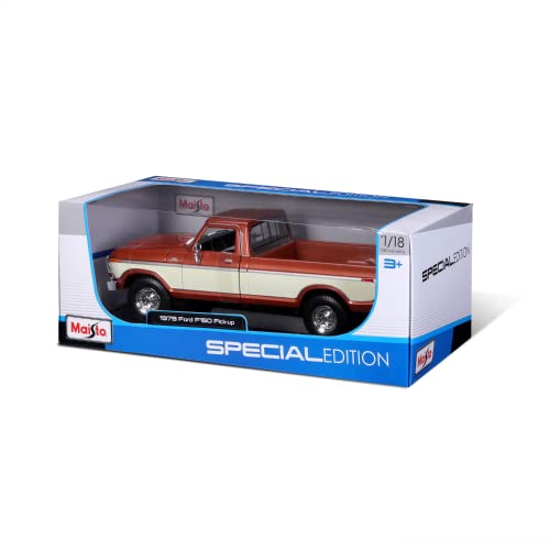 Maisto - 1/18 Scale Model Compatible with Ford Replica Miniature Model Classic Vintage Collectible F150 Pick-up 1979 (Blue)