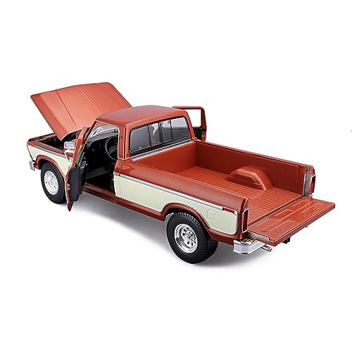 Maisto - 1/18 Scale Model Compatible with Ford Replica Miniature Model Classic Vintage Collectible F150 Pick-up 1979 (Blue)