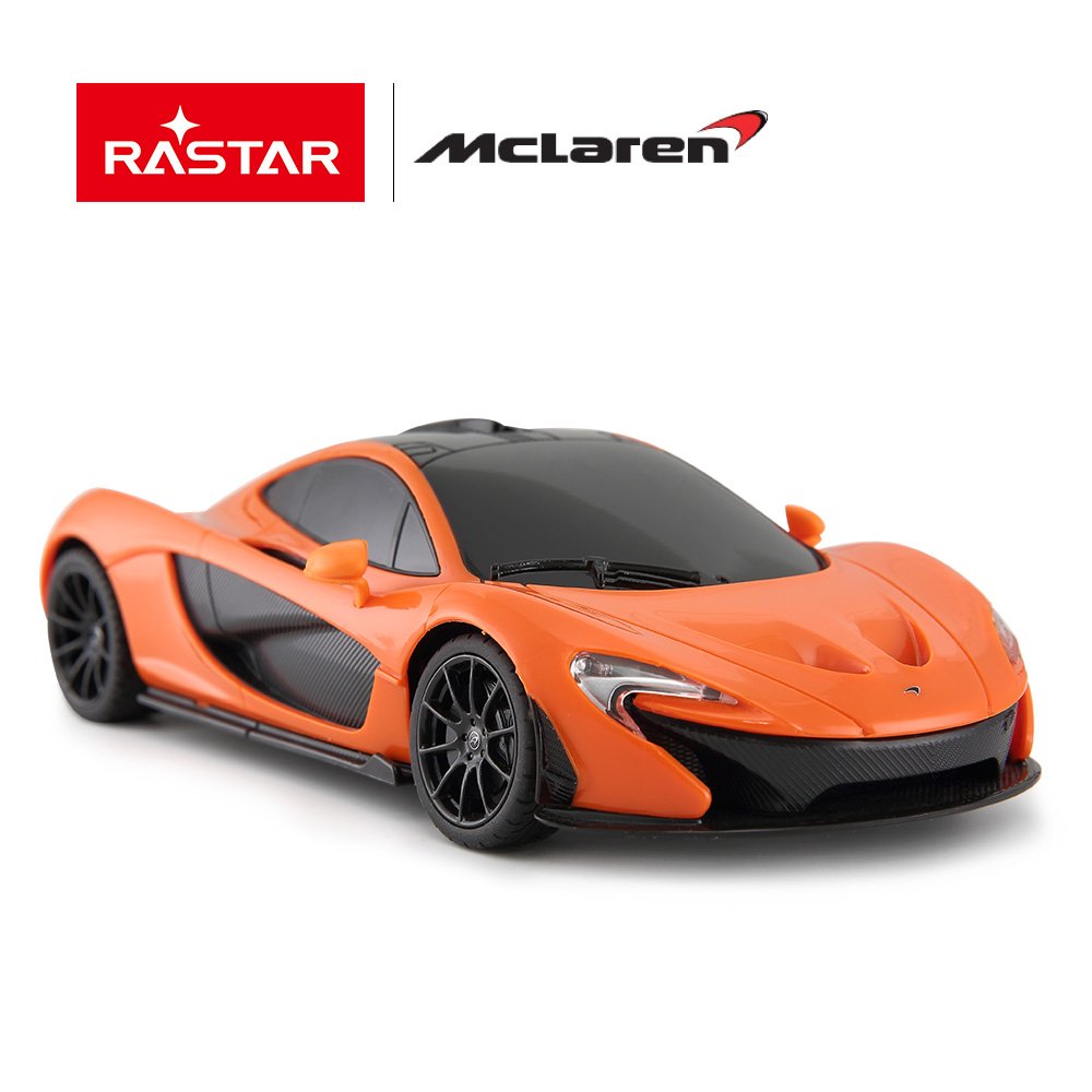 RASTAR RC Car | 1:24 Scale McLaren P1 Remote Control Toy Car, R/C Model Vehicle for Kids – Orange