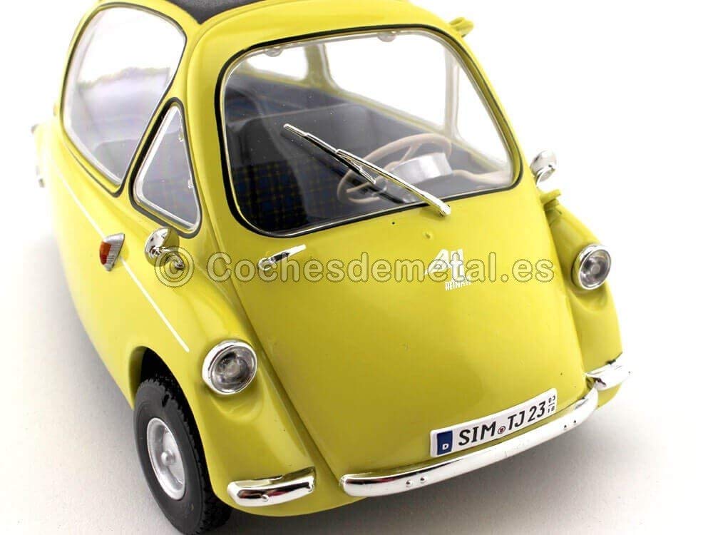 Oxford Diecast Heinkel Trojan LHD Bubble Car Yellow 1/18 Diecast Model Car 18HE003