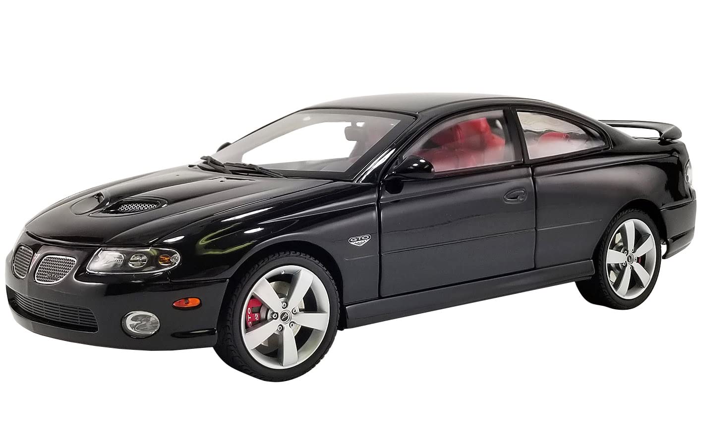 GMP 2006 Pontiac GTO Phantom Black with Red Interior Limited Edition to 450 Pieces Worldwide 1/18 Diecast Model Car 18981