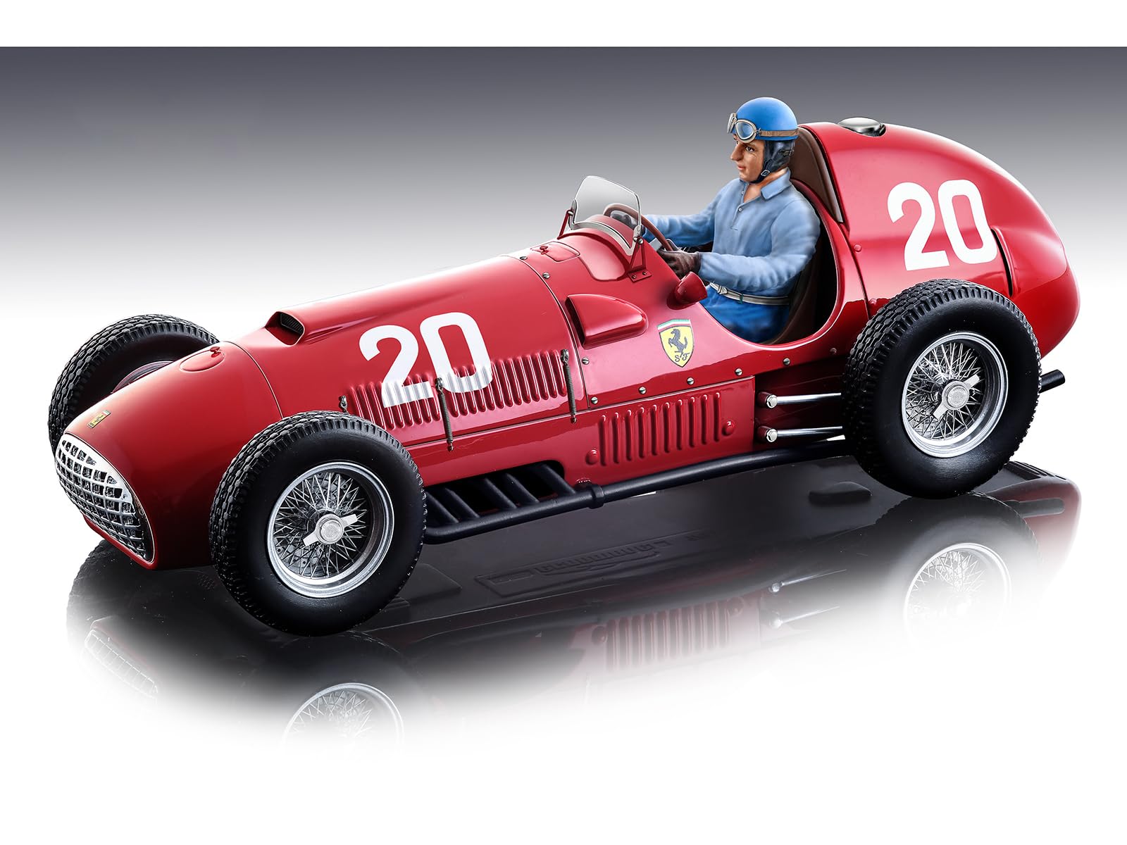 375#20 Alberto Ascari Formula One F1 Swiss GP (1951) with Driver Figure Mythos Series Limited Edition to 60 Pieces Worldwide 1/18 Model Car by Tecnomodel TMD18-63C