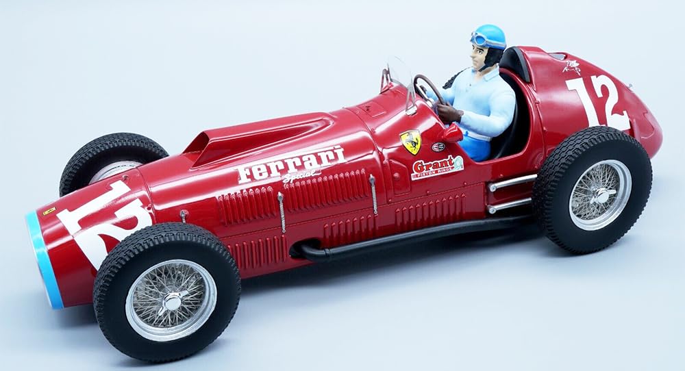 375 F1#12 Alberto Ascari Indianapolis 500 (1952) with Driver Figure Mythos Series Limited Edition to 100 Pieces Worldwide 1/18 Model Car by Tecnomodel TMD18-193B