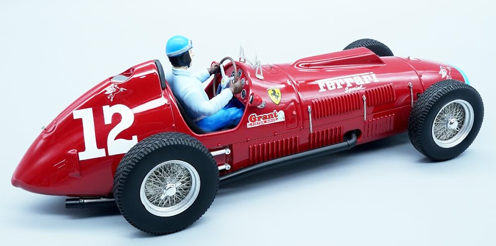 375 F1#12 Alberto Ascari Indianapolis 500 (1952) with Driver Figure Mythos Series Limited Edition to 100 Pieces Worldwide 1/18 Model Car by Tecnomodel TMD18-193B