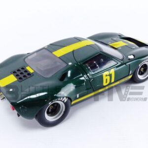 solido S1803004 Ford GT40 Mk.1 Collectible Miniature Car, Green and Yellow, 1:18 Scale