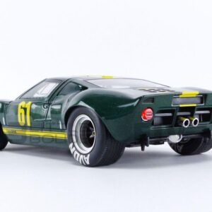 solido S1803004 Ford GT40 Mk.1 Collectible Miniature Car, Green and Yellow, 1:18 Scale