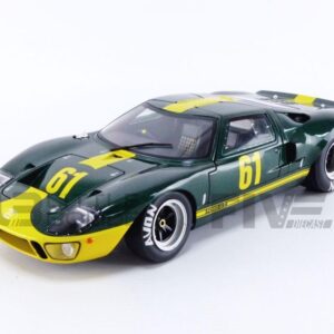 solido S1803004 Ford GT40 Mk.1 Collectible Miniature Car, Green and Yellow, 1:18 Scale