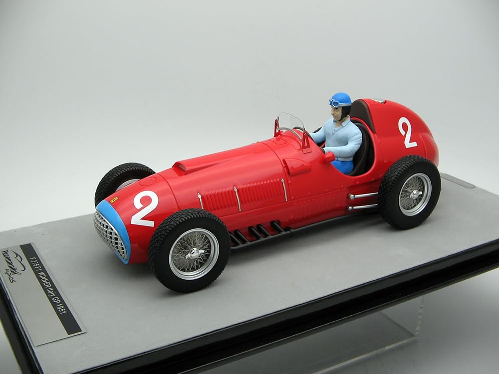 375#2 Alberto Ascari Winner Formula One F1 Italy GP (1951) with Driver Figure Mythos Series Limited Edition to 95 Pieces Worldwide 1/18 Model Car by Tecnomodel TMD18-63A