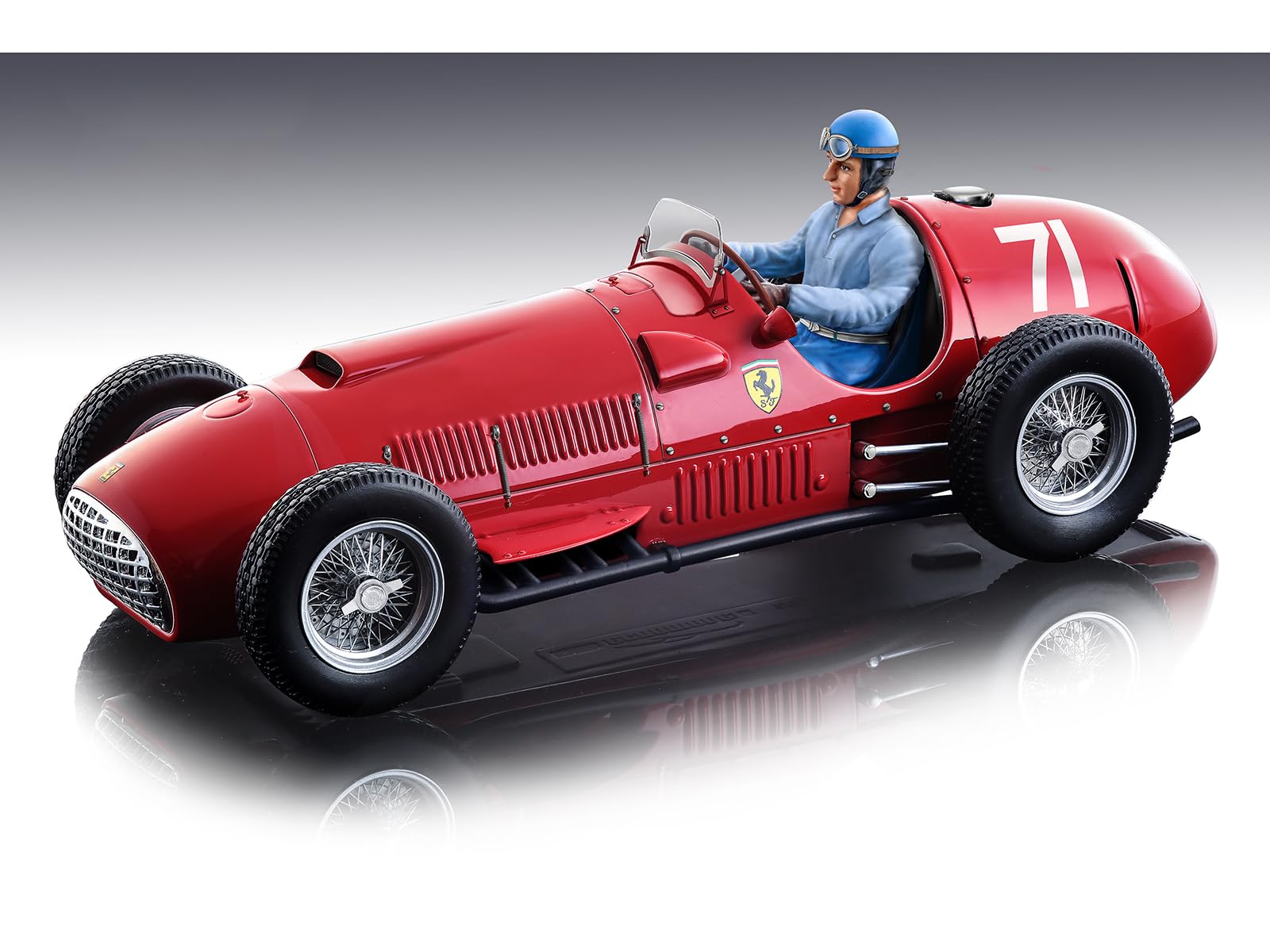 375#71 Alberto Ascari Winner Formula One F1 Nurburgring GP (1951) with Driver Figure Mythos Series Limited Edition to 80 Pieces Worldwide 1/18 Model Car by Tecnomodel TMD18-63D