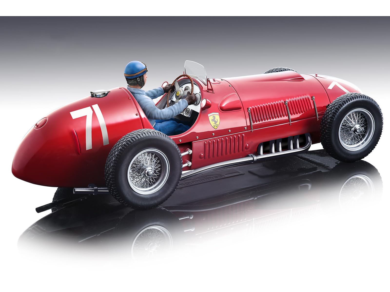 375#71 Alberto Ascari Winner Formula One F1 Nurburgring GP (1951) with Driver Figure Mythos Series Limited Edition to 80 Pieces Worldwide 1/18 Model Car by Tecnomodel TMD18-63D