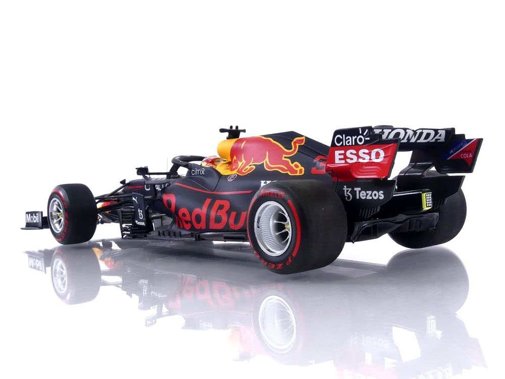 Minichamps 110211433 1:18 Red Bull Racing Honda RB16B-Max Verstappen-Winner Dutch GP 2021 Collectible Miniature Car, Multicoloured