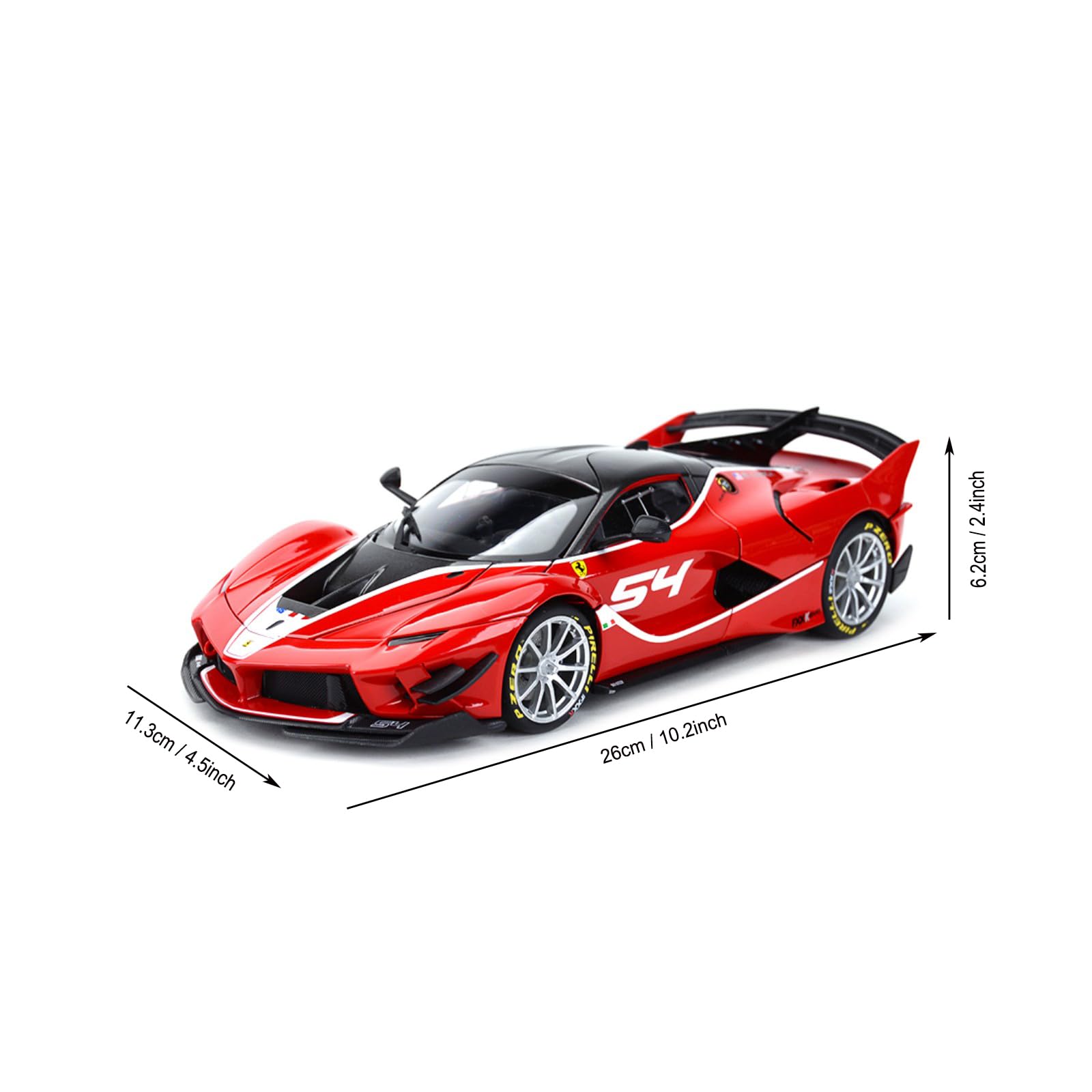 HTLNUZD Bburago 1/18 Alloy Racing Car for Ferrari FXX K EVO Static Refined Version Diecasts Metal Vehicles Simulation Car Model Collectible