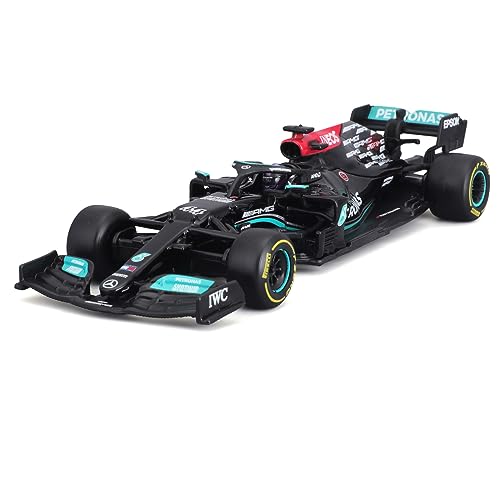 Xiangtat 1/43 Bburago Mercedes-AMG F1 W12 E Performance #44 Lewis Hamilton 2021 1/43 Diecast Model Car (W12 E #44 W/Helmet)