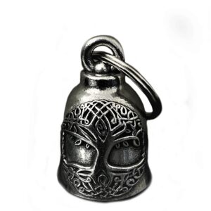 Bravo Bells Celtic Tree of Life Yggdrasil Bell - Biker Ride Bell Accessory or Key Chain for Good Luck on the Road - Made in the USA