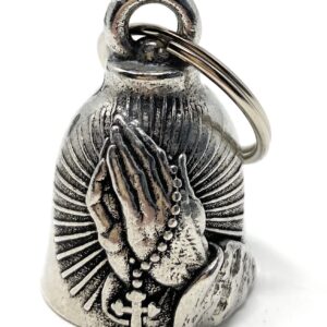 Bravo Bells Pray Hands Bell - Biker Bell Accessory or Key Chain for Good Luck on The Road