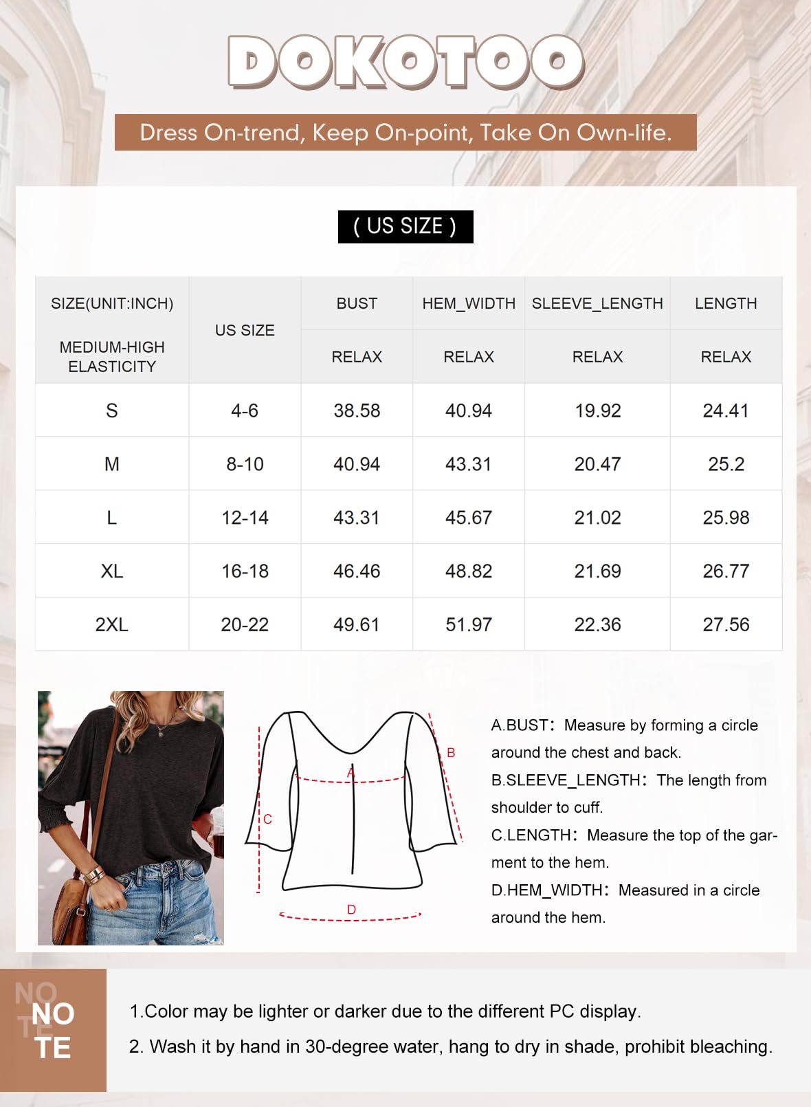 Dokotoo Long Sleeve Shirts for Women Grey Tops Womens Business Blouses Dressy Casual Fall Fashion 2024 Trendy Women's Tops Loose Fashion Shirts Tee T Shirts for Women