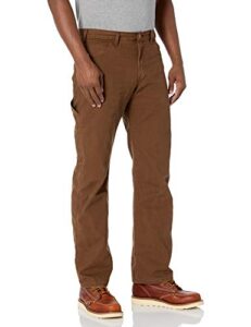 dickies men's relaxed straight fit lightweight duck carpenter jean, timber, 36w x 34l