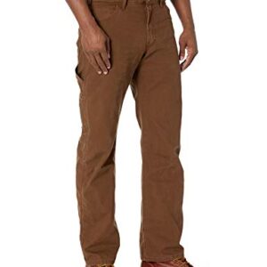 Dickies Men's Relaxed Straight Fit Lightweight Duck Carpenter Jean, Timber, 36W x 34L