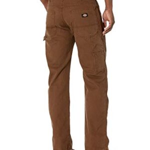 Dickies Men's Relaxed Straight Fit Lightweight Duck Carpenter Jean, Timber, 36W x 34L