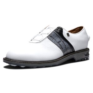 footjoy men's premiere series-packard boa golf shoe, white/grey, 10.5