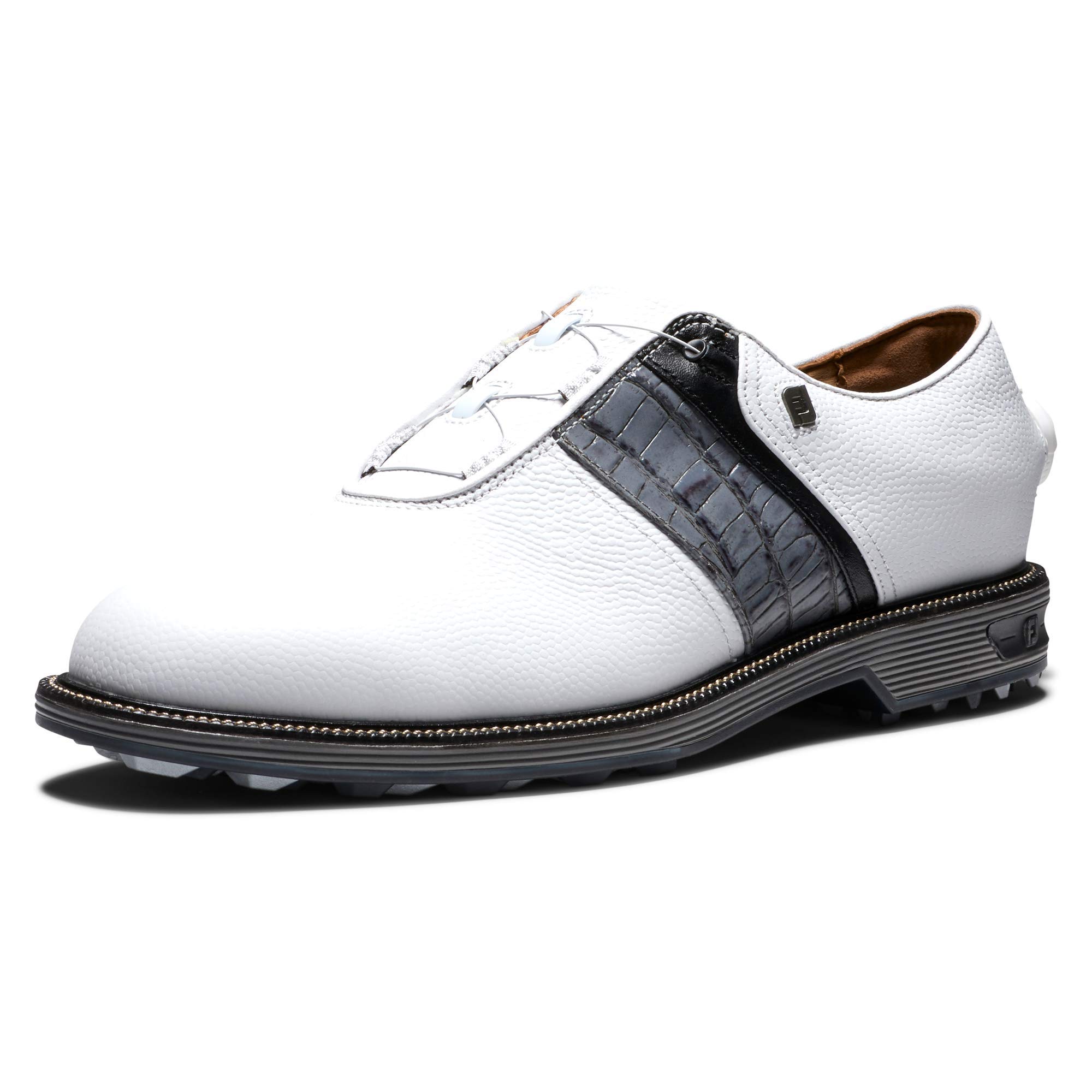 FootJoy Men's Premiere Series-Packard Boa Golf Shoe, White/Grey, 10.5