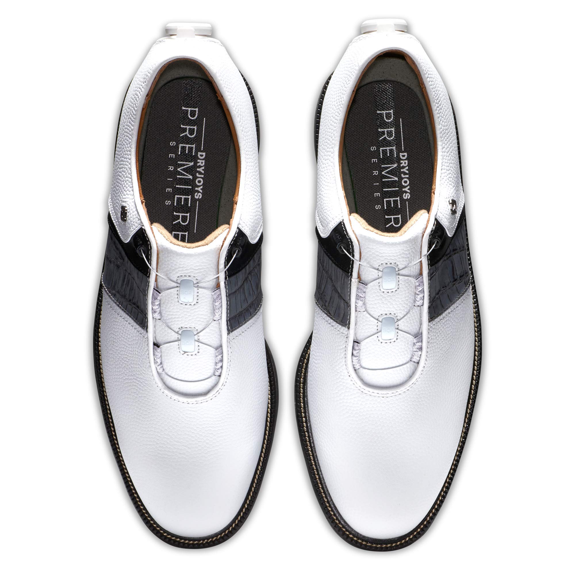 FootJoy Men's Premiere Series-Packard Boa Golf Shoe, White/Grey, 10.5