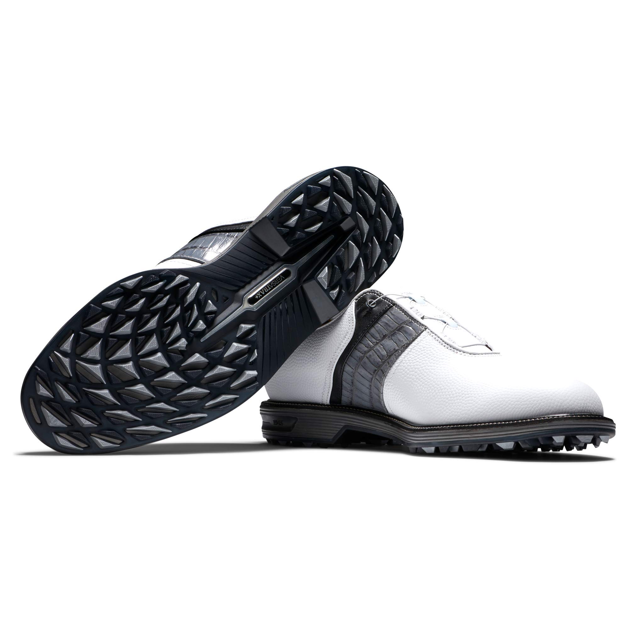 FootJoy Men's Premiere Series-Packard Boa Golf Shoe, White/Grey, 10.5