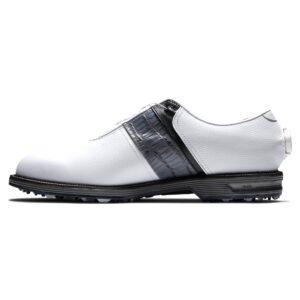 FootJoy Men's Premiere Series-Packard Boa Golf Shoe, White/Grey, 10.5