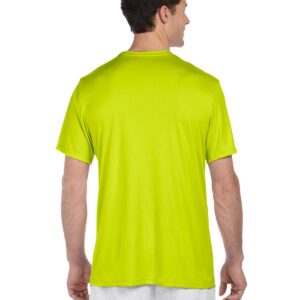 Hanes 4 oz. Cool Dri T-Shirt, Large, SAFETY GREEN