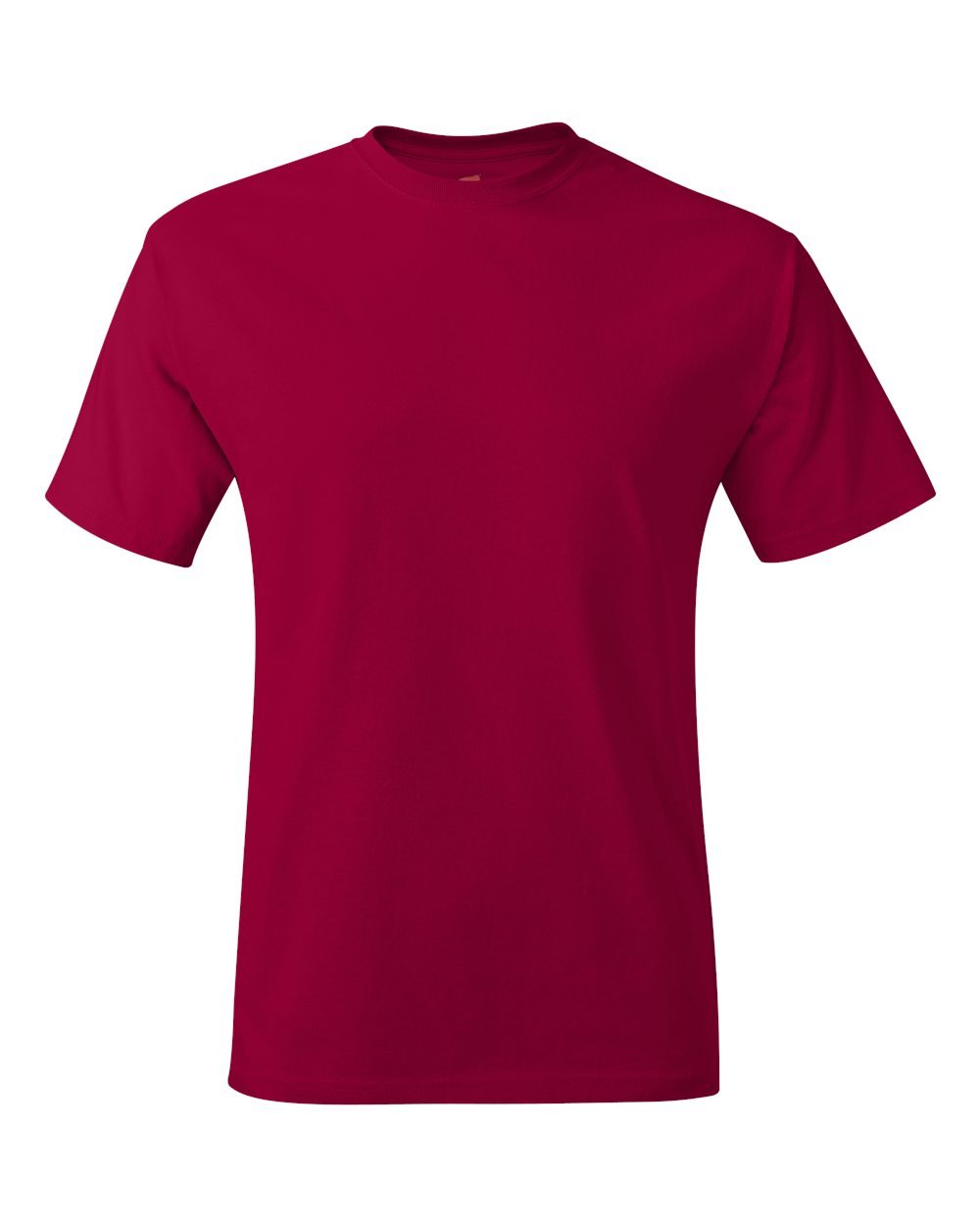 Hanes Tagless Men`s T-Shirt Deep Red