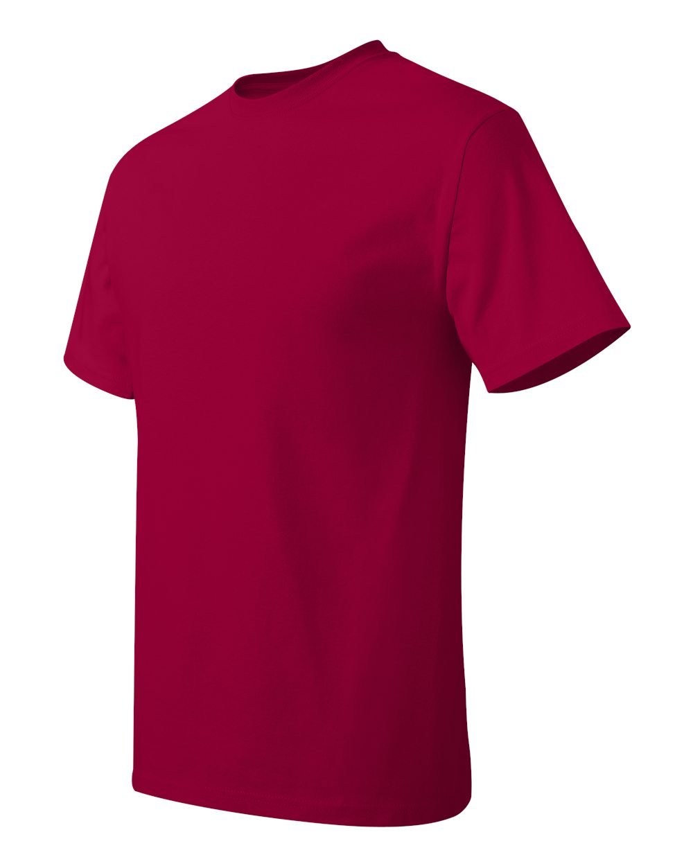 Hanes Tagless Men`s T-Shirt Deep Red