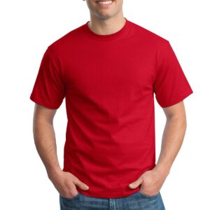 Hanes Tagless Men`s T-Shirt Deep Red