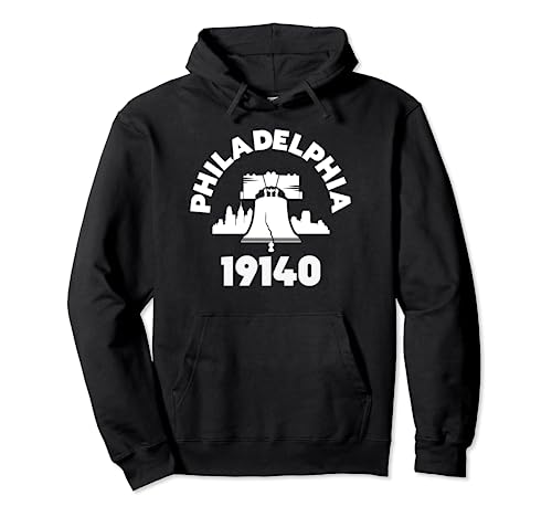 Philly Neighborhood 19140 Zip Code Philadelphia Liberty Bell Pullover Hoodie