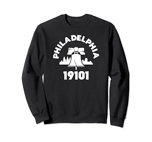 Philly Neighborhood 19101 Zip Code Philadelphia Liberty Bell Sweatshirt