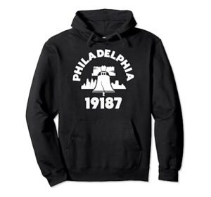 philly neighborhood 19187 zip code philadelphia liberty bell pullover hoodie